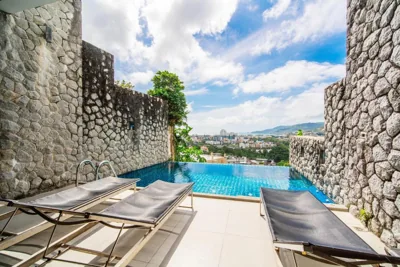 Patong Villa1三卧泳池别墅两个海景房 近班赞江西冷海滩中文管家 – Photos 3